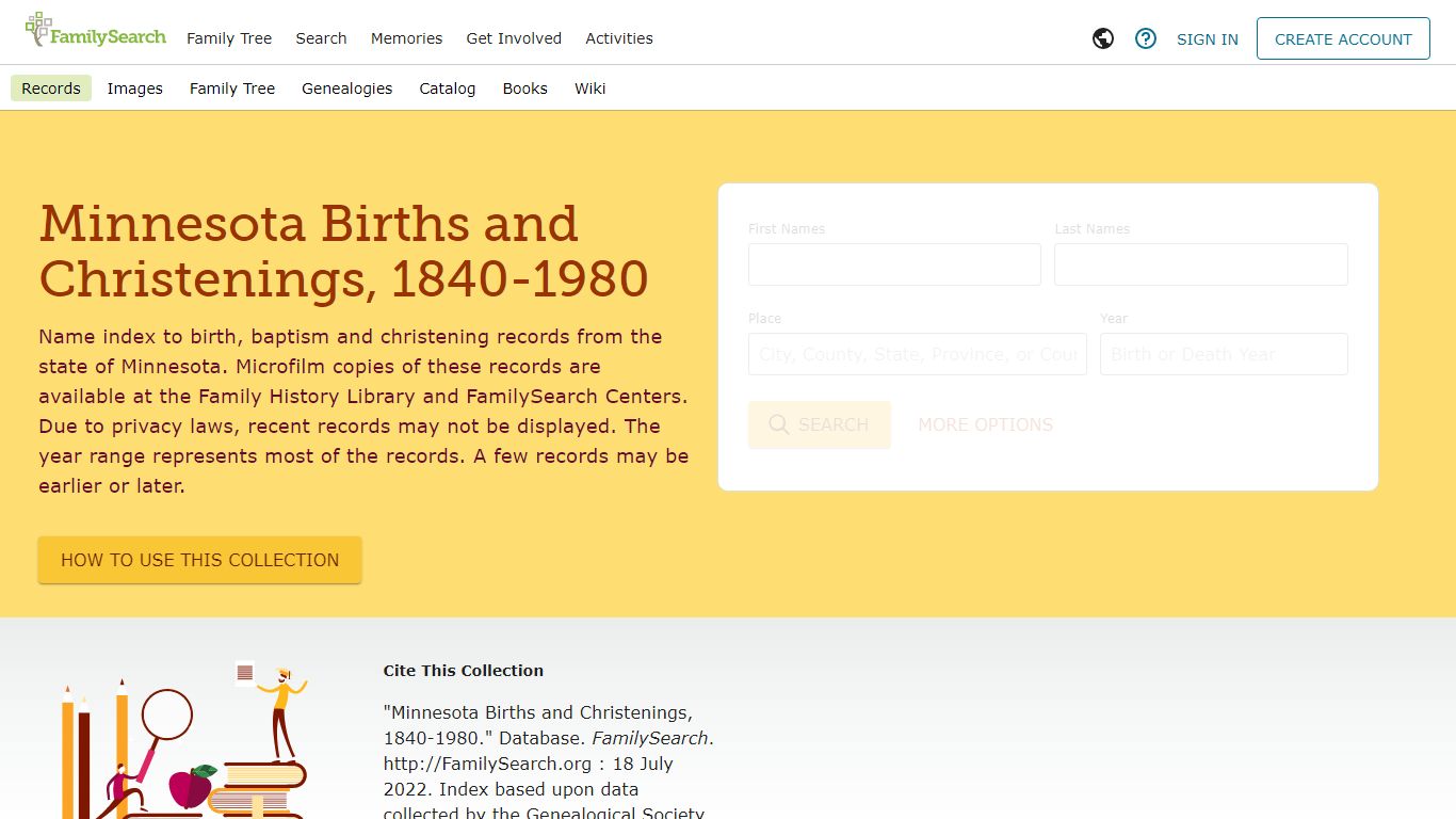 Minnesota Births and Christenings, 1840-1980 • FamilySearch
