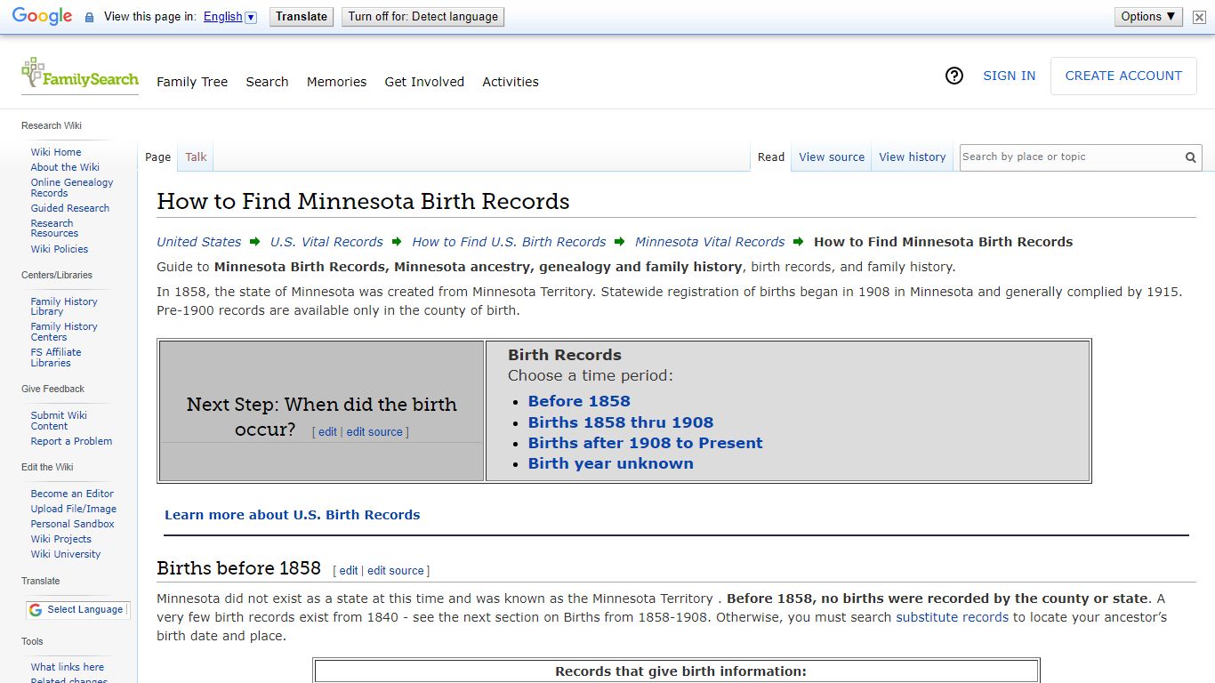 How to Find Minnesota Birth Records • FamilySearch