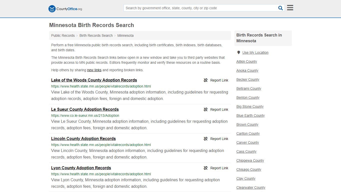 Birth Records Search - Minnesota (Birth Certificates ...